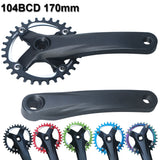 M89D Bicycle Crankset Mtb 104bcd Mtb Crank 170mm Crank Arms for bicycle 30t 32t 34t 36t 38t 40t 42t Bicycle Sprocket Parts