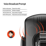 15W Wireless Fast Charger Ai Speech Mobile Phone Holder Stand In-Car, Smart Qi Quick Charge Fit for iPhone 12/11/Xs/XR/8