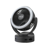 OPOLAR Small Fan USB Desk Fan 10000Mah Rechargeable Clip On Fan With LED Lights Camping Fan For Table Desktop Office Travel