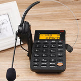 Corded Telephone with Headset &amp; Dialpad, Caller ID, Computer Recording, Backlit, Adjustable Volume for House Call Center Office