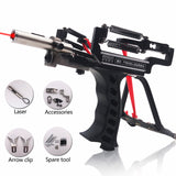 Powerful Slingshot with Wrist Rest Hunting Fishing Shooting Darts Steel Balls Laser Shooting Fish Reel Accessories Outdoor Tool