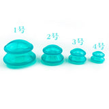 4Pcs Silicone Cupping Anti Cellulite Weight Loss Meridian Health Care Body Massage High Transparent Vacuum Cupping Device