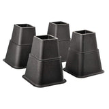 8Pcs Adjustable Bed Risers or Furniture Riser to Create an Additional 3 Inches of Storage Desk or Sofa Lift