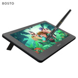 BOSTO BT-12HD Portable 11.6 Inch HD H-IPS LCD Graphics Drawing Tablet 1366*768 Display 8192 Pressure Level Passive Technology