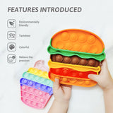 Rainbow Swan Pops Fidget Toy Push Bubble Stress Sensory Toy Relief Simple Hand Game Antistress Toys for Children Free Shipping