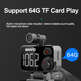 Bluetooth 5.0 Car Kit FM transmitter Car MP3 Player Support TF Card Lossless Music Play QC3.0 Fast Charge Noise Reduction Call