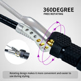 1/4 Inch Small Barrel Rotating Curling Iron 7mm Spin Curler Barrel Thin Wand Tourmaline Ceramic Mini Short Hair Curler