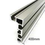 600mm/800mm Aluminium Profile Fence 74mm Height with T-tracks and Sliding Brackets Miter Gauge Fence Connector for Woodworking