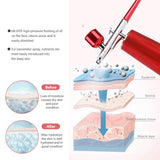 Face Airbrush Water Oxygen Injector Machine Compressor Nano Fog Mist Sprayer Rejuvenation Makeup Cake Nail Art Tattoo Spray Gun