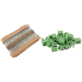 10 Pcs 5.08mm Pitch 2Pin Plug-in Screw PCB Terminal Block with 860Pcs 1 Ohm-1M Ohm 1/4W Carbon Film Resistors Kit