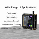 FNIRSI 138pro 2.4 Inch Oscilloscope Adjust  PWM Square Waves Output Singles Automatic Normal Trigger Modes Digital Oscilloscope