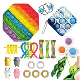 Fidget Toys Pack Anti Stress Set Kawaii Gift Toys Box Children Simple Dimple Antistress Relief Figet Toys Pakket Kit Dropship