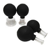 1 Set of 4pcs Vacuum Cupping Cups Back Body Massager Household Suction Vacuum Can (Brown)