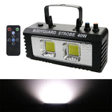 ALIEN RGB White DJ Disco Strobe Lights 40W 60W 80W 100W Remote Control Sound Flash Party Wedding Holiday Stage Lighting Effect
