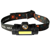 Outdoor Camping Portable Mini LED Headlamp USB Charging Fishing Headlights Flashlight Head Lamp Torch Waterproof