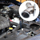 Y Elbow Adapter 2.5" V‑Band Dual Inlet Adapter to Divided T4 Turbo Elbow Adapter Flange Replacement Accessory