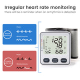 Medical Digital Blood Pressure Electric Wrist Blood Pressure Monitor Automatic Tonometer Pulse Heart Beat Rate Meter Device