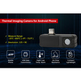 Thermal Imaging Camera for Android USB-C Compact Lightweight Thermal Cameras Resolution Thermal Imager for Smart Phones