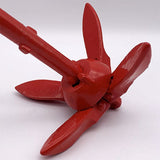 Small Boat Grapnel Anchor Marine Yacht Canoe System 1.5Lbs Folding Portable Kayak Sailboat Anchor