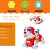 IR RC Smart Dog Sing Dance Walking Robot Dog soft light Electronic Pet Educational Kids Toy good partner play together
