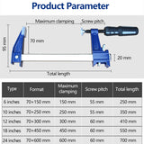 Carpentry Clamp Heavy Duty F Clamp Wood Working Work Bar Clip Kit DIY Carpentry Hand Tool Gadget Woodworking Clamp