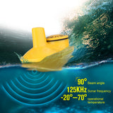 LuckyS Wireless Remote Sonar Sensor Fishing Finder Transducer 45M Water Depth echo sounder wireless sonar for fishing