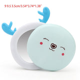 Portable Makeup Mirror Cartoon-Shaped Ooutdoor Heater USB Rechargeable