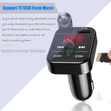Car 5.0 FM Transmitter Wireless Handsfree Audio Receiver Auto MP3 Player 2.1A Dual USB Fast Charger Bluetooth Car Accessories