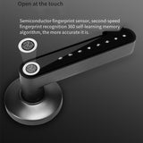 WAFU 016 Smart Spherical Handle, Fingerprint Lock, Indoor Wooden Door Without Opening The Lock Body, Smart Electronic Door Lock