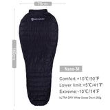 Ultra-Light Adult Outdoor Camping Down Sleeping Bag Nylon Mummy Three Season Goose Down Sleeping Bag