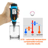 PH818M PH Meter for Food Processing 2 in 1 Food PH Tester Solution Temperature Meter LCD Backlight Digital PH Measuring Probe