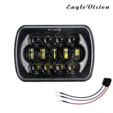 1 pcs 150W Round Headlights 7 Inch LED Headlights DRL Hi/Lo Beam Angel Eyes For Davidson Honda Yamaha Jeep Wrangler Motorcycle