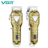 Full Metal Cordless Adjustable Hair Trimmer For Men Professional Hair Clipper Barber Electric Beard Hair Cutting Machine