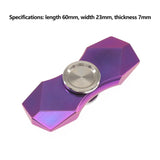Two Leaves Fingertip Gyroscope Toy Titanium Alloy Anti Stress Spinning Top Toy Relieve Autism Gift Hand Spinner Fidget Toy