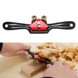9 Inch Spoke Shave Plane with Adjustable Cutting Depth Metal Blade Multifunction Wood Manual Planer Woodworking Hand Tool
