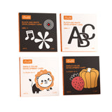 Alphabets Numbers Flash Cards for Baby 80 Flashes 160 Pages Black White Colorful Visual Stimulation Cards High Contrast for Baby