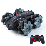 RC Stunt Car Drift Double-sided Bounce 2.4G 4WD Remote Control Car Rock Crawler Roll Car 360 Degree Flip Kids Robot RC Car Toys