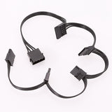 10Pcs Molex 4Pin IDE to 5 SATA 15Pin Hard Drive Power Supply Splitter Cable for DIY PC Sever 18AWG 4-Pin to 15-Pin Power