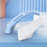 Mini Neck Fan Portable Bladeless Fan USB Rechargeable Leafless Hanging Fans Air Cooler Cooling Wearable Neckband Fans