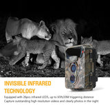 KKMOONOutdoor Trail Camera Night Vision Tracking Infrared Sensing Wild Camera 16MP Image 1080P 0.4s Trigger Time Hunting Camera