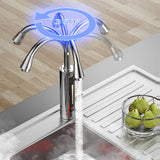 220V 10 A 360 Degree Rotation Kitchen Electric Instant Heating Tap Table Top Digital Water Heater Faucet Waterproof