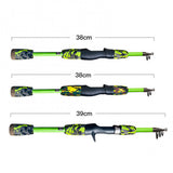 1.2/1.5m Portable Telescopic Lure Pole Ice Fishing Rod Fish Tackle Accessory