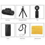 40x60 Professional Monocular Powerful Telescope Mobile Night Vision Military Eyepiece Handheld Objective Lens Hunting
