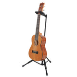 Universal Little Guitar Ukulele Stand with Neck Holder Folding Tripod Floor Stand for Ukulele Other Stringed Instrument