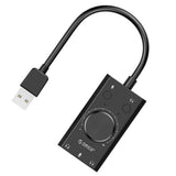 ORICO SC2 External USB Sound Card Stereo Mic Speaker 3.5mm Headset Audio Jack Cable Adapter Switch Volume Adjustment