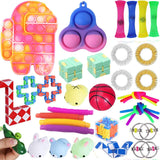 Fidget Toy Set Of Decompression Sensory Toys Marble Relief Gift For Adults Children Sensory Antistress Relief Figet Toys Box