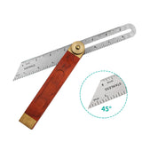 Wooden Marking Gauge Protractor T-Bevel Angle Ruler Woodworking Level Measuring Gauge Tool With Wooden Handle Drop forceful