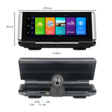 7 Inch 4G Android 8.1 Car DVR GPS 2G RAM FHD 1080P video recorder Dual Lens Dashboard Camera WiFi App remote Monitoring