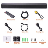 Wall-mounted TV Soundbar Home Theater 40W Wireless Speaker Support Optical Coaxial HDMI-compatible AUX With Subwoofer For TV PC
