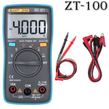 1Pcs ZT Digital Multimeters Portable AC/DC Ammeter Voltmeter Ohm LCD Display Backlight Multimeter Diode and Continuity Test